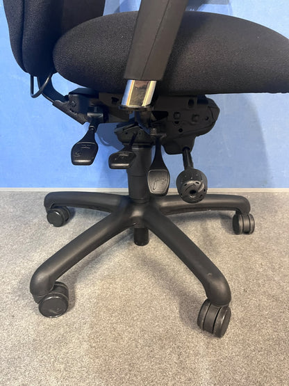 Adapt by Ergochair Operators Armchair High Back - Large Seat - Headrest - Black (Used)