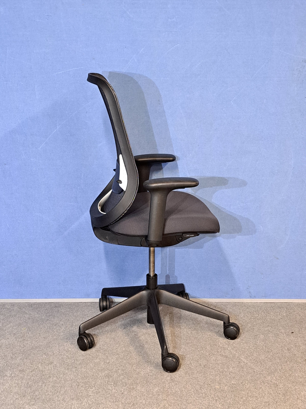 Orangebox Do Mesh Back Operators Armchair Black / White with Grey Seat (Used)