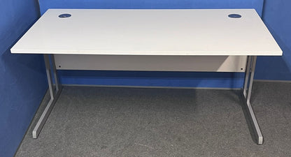 1600x800mm Straight Desk White (used)