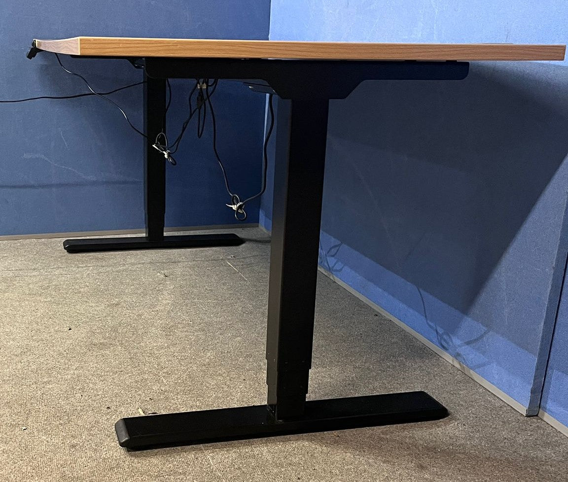 Santiago Cherry Office Suite - Desk, Pedestal, Filing Cabinet, Cupboards & Display Cabinet (used)