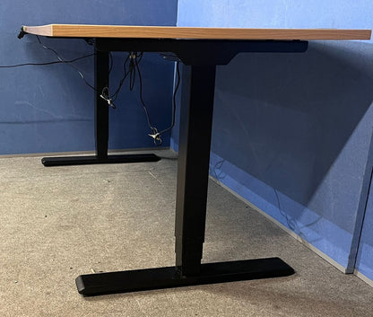 Santiago Cherry Office Suite - Desk, Pedestal, Filing Cabinet, Cupboards & Display Cabinet (used)