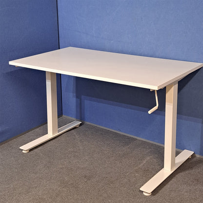 1200x800mm Ikea Trotten Height Adjustable Straight Desk White (used)