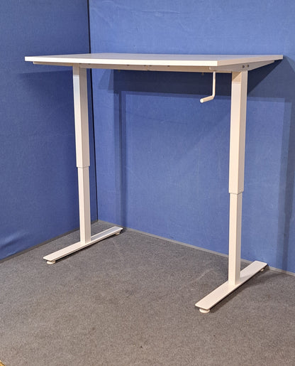 1200x800mm Ikea Trotten Height Adjustable Straight Desk White (used)