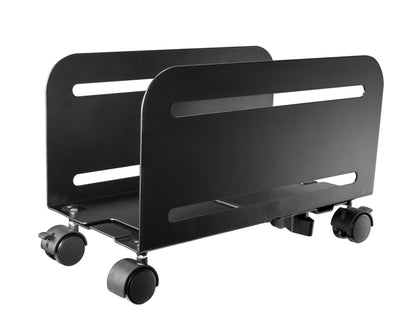 WheelBase 200mm Wide PC Trolley/CPU Holder Black
