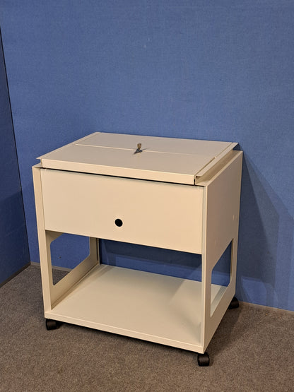 Rotadex Standard Universal Filing Trolley with Locking Lid Grey (used)