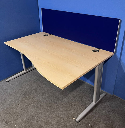 1600mm Desktop Screen  - Blue (Used)