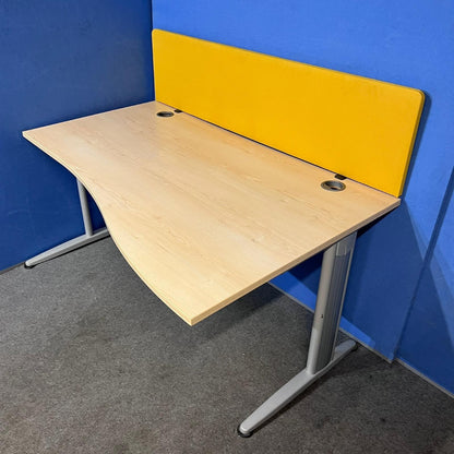 1600mm Desktop Screen  - Yellow (Used)