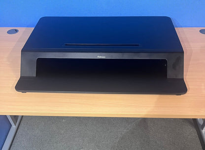 Fellowes Lotus LT Sit-Stand Workstation in Black (As New)