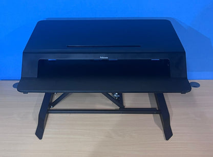 Fellowes Lotus LT Sit-Stand Workstation in Black (As New)