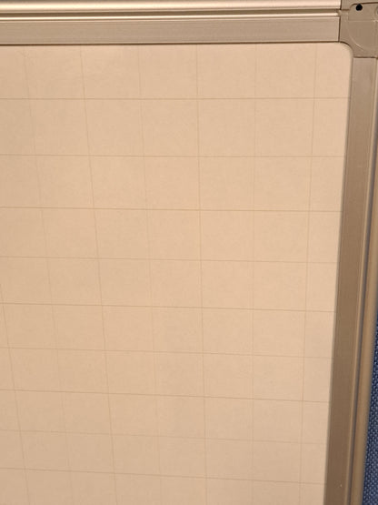 1200x900mm Non-Magnetic Double Sided Whiteboard (used)
