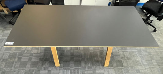 2000x1000mm Meeting Table Black (used)