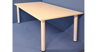 1600x800mm 4 Legged Meeting Table White (used)
