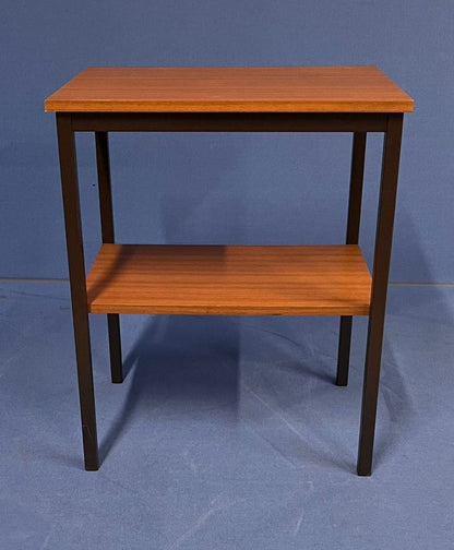 600mm Table with Shelf Light Walnut (used)