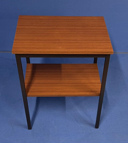 600mm Table with Shelf Light Walnut (used)