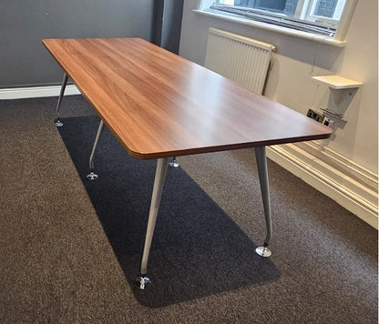 2400x900mm Boardroom Meeting Table Walnut (used)