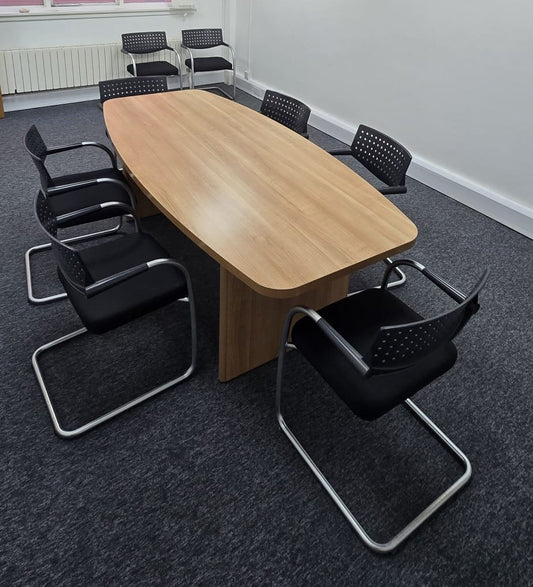 2200x1000mm Boardroom Table Santiago Cherry (used)
