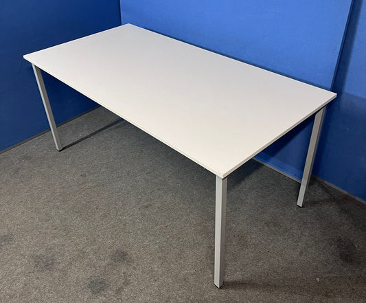 1600x800mm 4 Legged Meeting Table White (used)