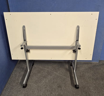 1400x800mm White Fliptop Meeting Table (Used)