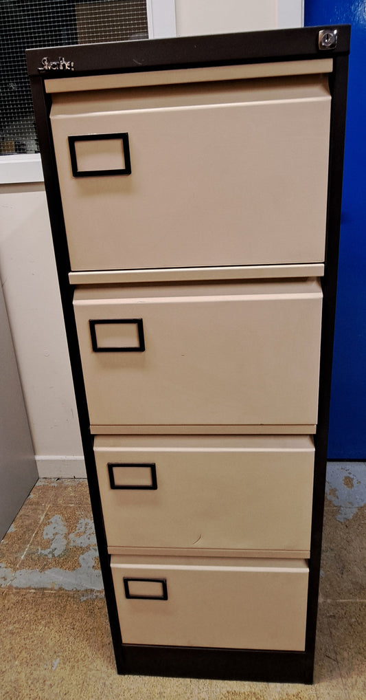 4 Drawer Steel Filing Cabinet Colour/ Style May Vary (used)