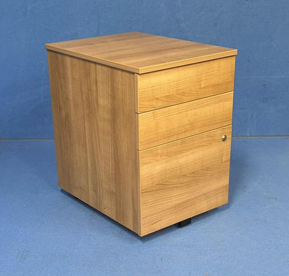 3 Drawer Under Desk Mobile Pedestal Cappuccino (used)