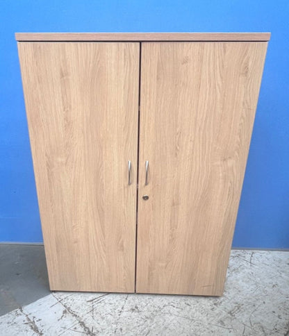 1200mm High Cupboard with 3 Shelves Verade Oak (used)
