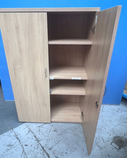 1200mm High Cupboard with 3 Shelves Verade Oak (used)