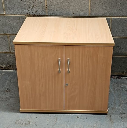 Desk High Cupboard with 1 Shelf Beech (used)