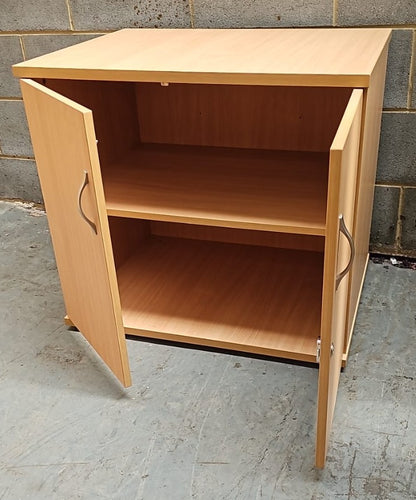 Desk High Cupboard with 1 Shelf Beech (used)
