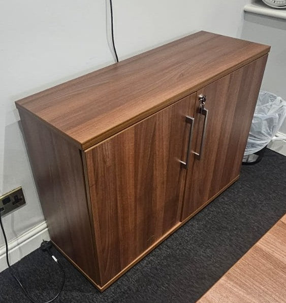 Desk High Cupboard with 1 Shelf Walnut (used)