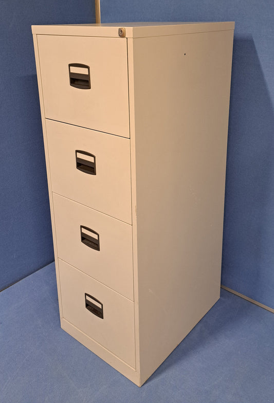 *SALE* 4 Drawer Steel Filing Cabinet Grey (used)