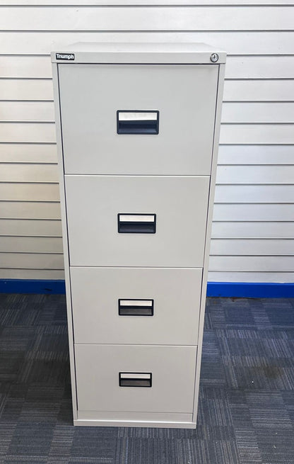 Triumph 4 Drawer Steel Filing Cabinet Grey (used)