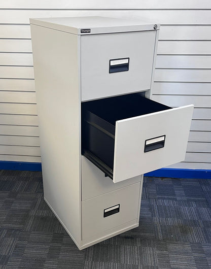 Triumph 4 Drawer Steel Filing Cabinet Grey (used)