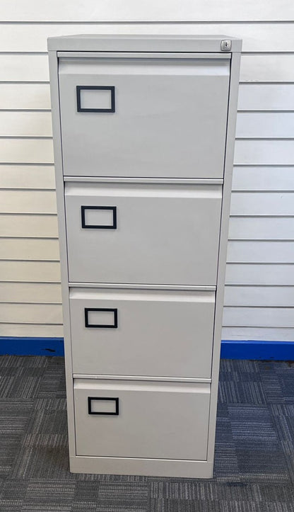4 Drawer Steel Filing Cabinet Grey (used)