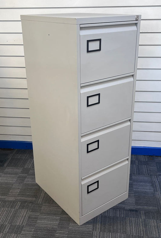 4 Drawer Steel Filing Cabinet Grey (used)