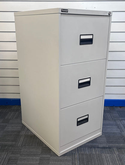 Triumph 3 Drawer Steel Filing Cabinet Grey (used)