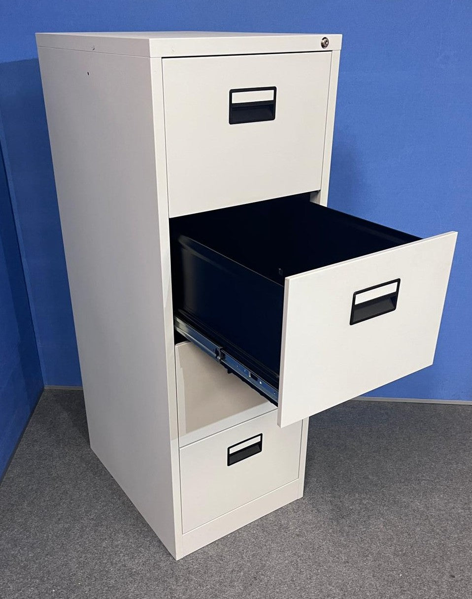 4 Drawer Steel Filing Cabinet Grey (used)