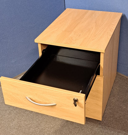 2 Drawer Mobile Pedestal Verade Oak (used)