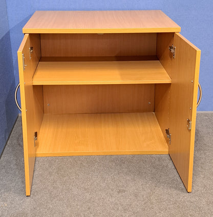 Desk High Cupboard with 1 Shelf Beech (used)