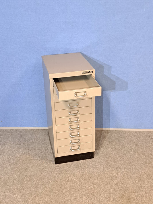 10 Drawer Metal Cabinet Grey (used)
