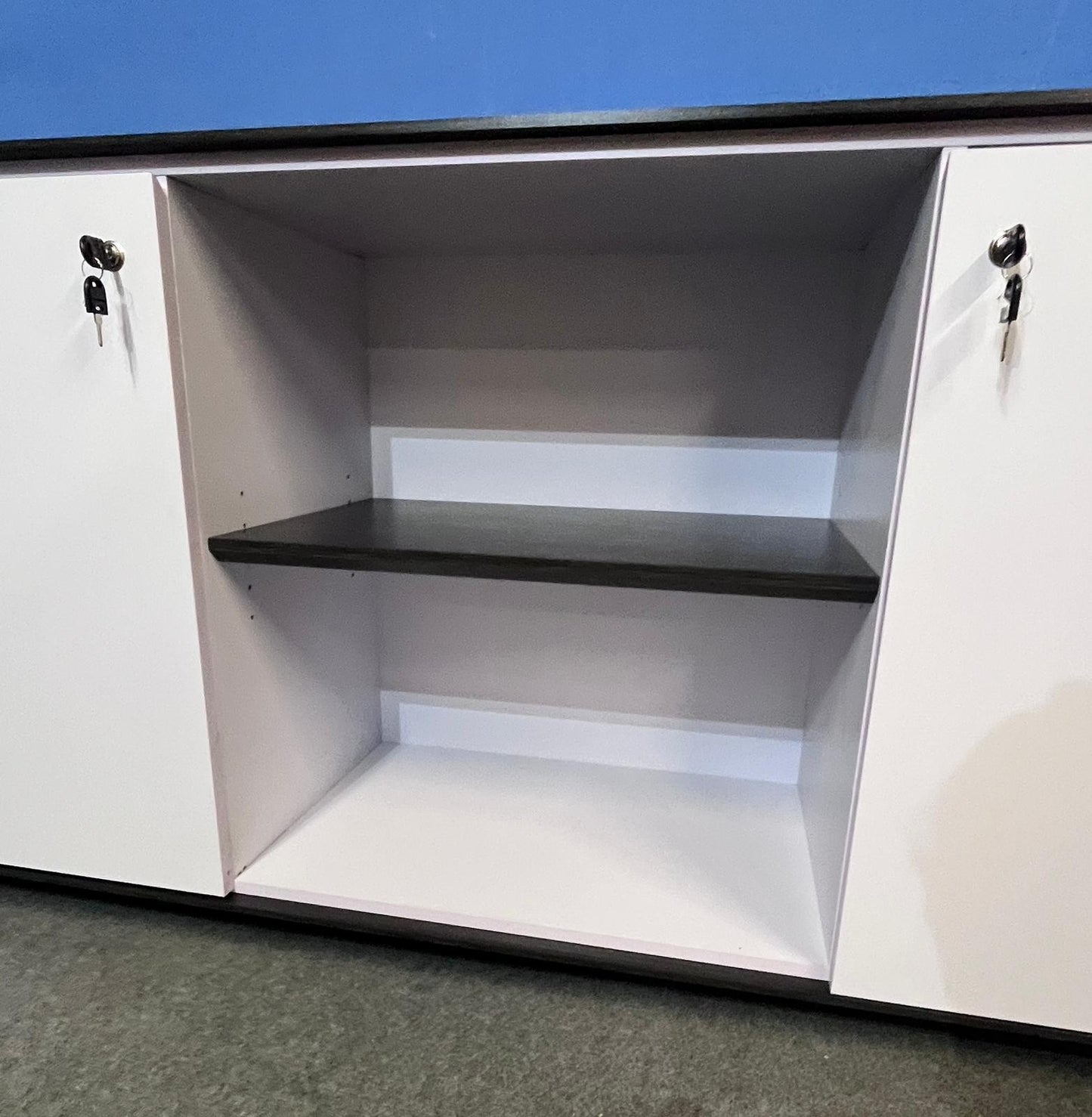 1800mm Executive Credenza - Anthracite (used, as new)