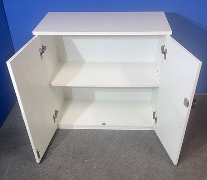 Desk High Cupboard with 1 Shelf White (used)