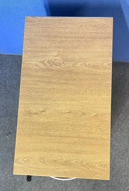 3 Drawer Slim Mobile Pedestal Oak (used)