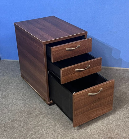 3 Drawer Mobile Pedestal Walnut (used)