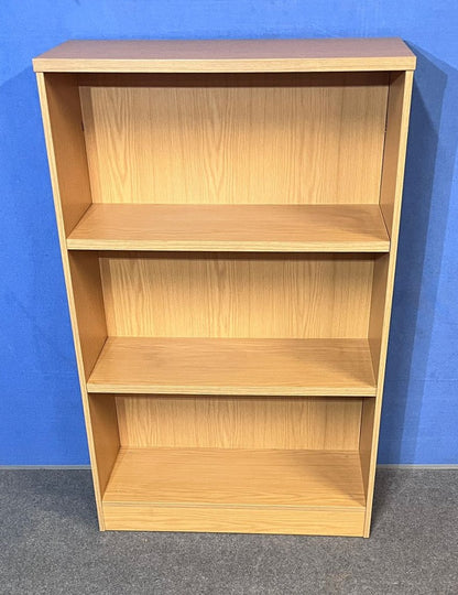 1200mm Tall Wooden Bookcase with 2 Shelves Beech *SLIGHTLY DAMAGED* (used)