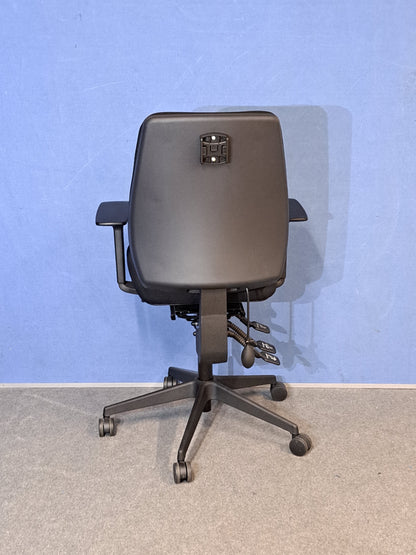 Used Posturite Positiv Medium Back Armchair Black
