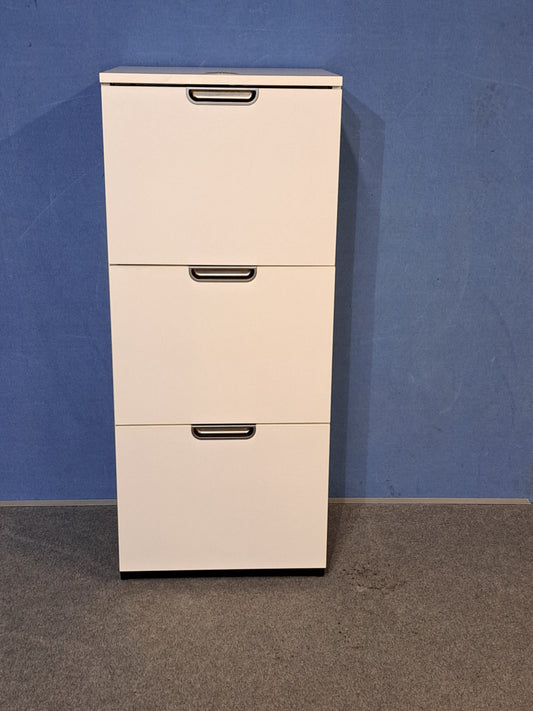 IKEA GALANT White 3 Drawer Filing Cabinet – Lockable (Used)