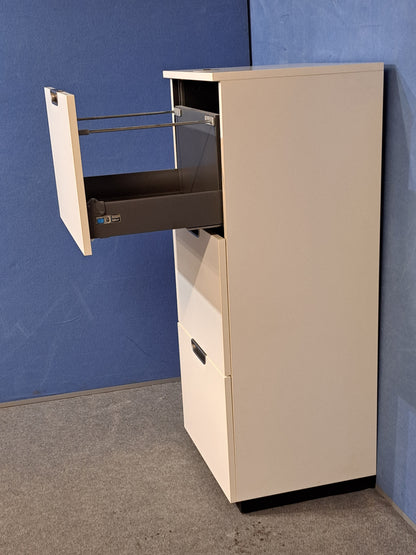 IKEA GALANT White 3 Drawer Filing Cabinet – Lockable (Used)