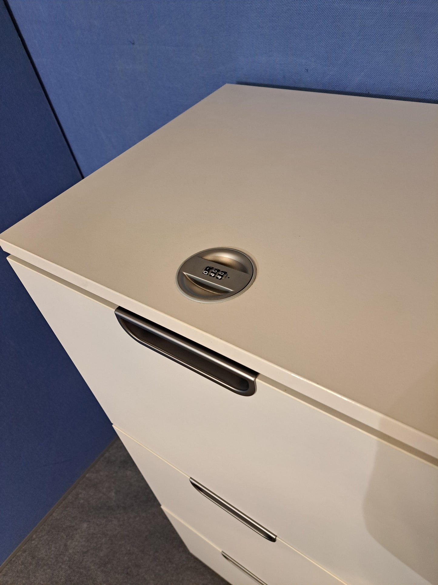 IKEA GALANT White 3 Drawer Filing Cabinet – Lockable (Used)