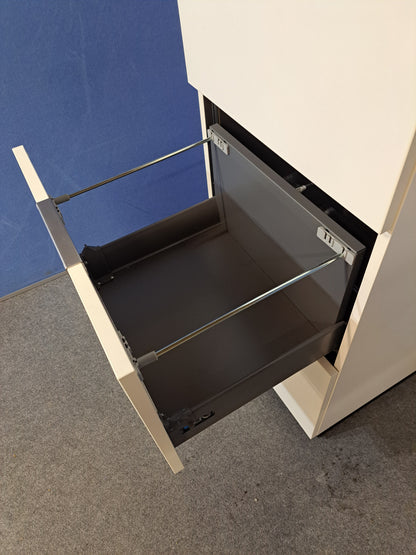 IKEA GALANT White 3 Drawer Filing Cabinet – Lockable (Used)