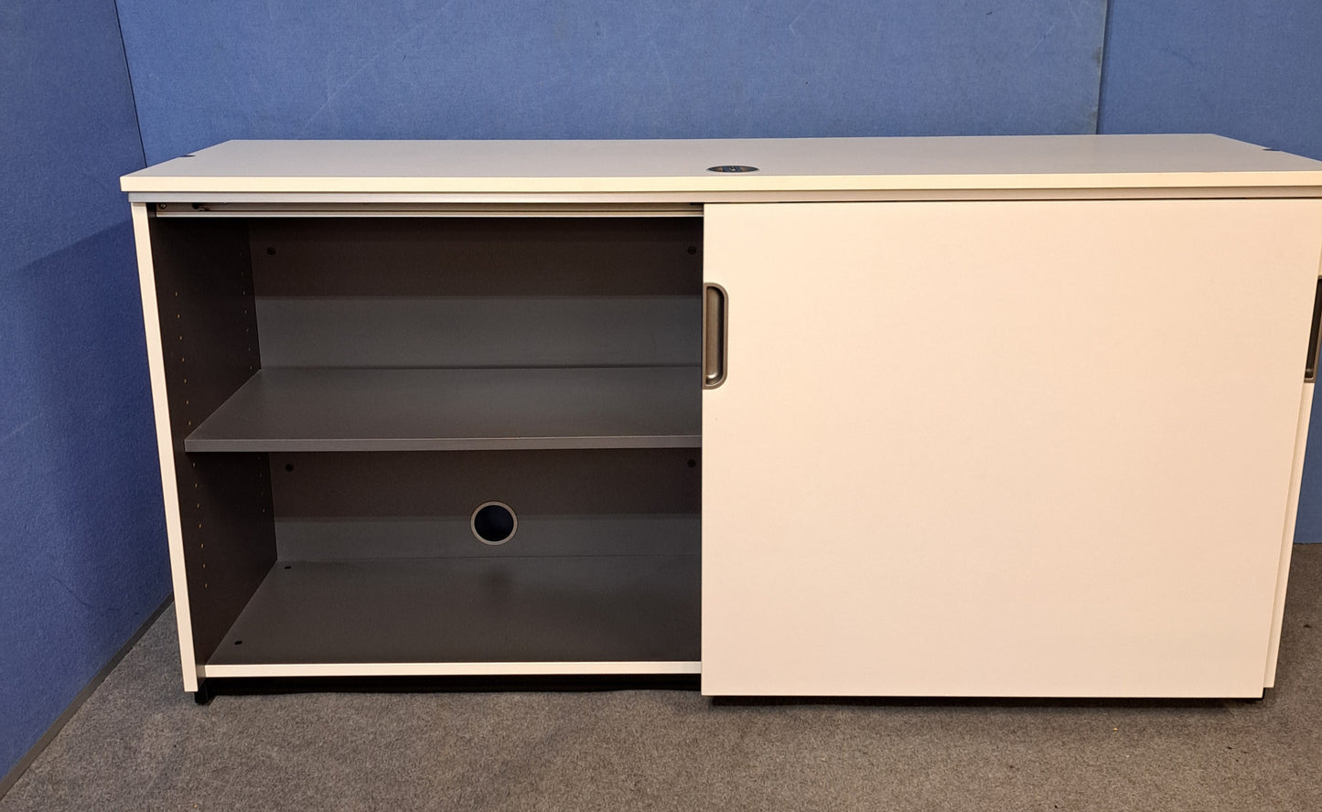 IKEA Galant Sliding Door Cupboard – White (Used)